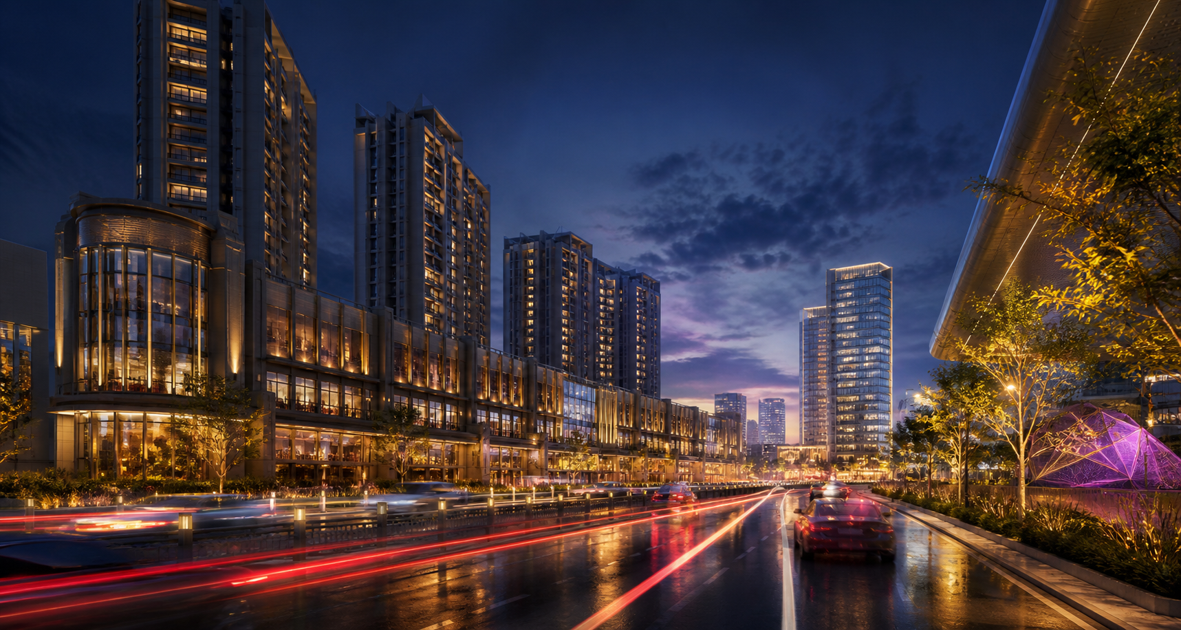 Cinematic 3D visualisation of a Gurugram real-estate project