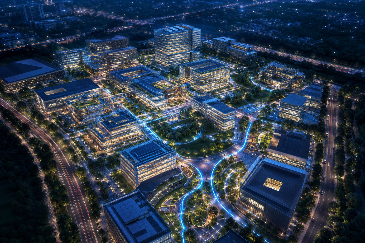 Interactive 3D visualisation of a Gurugram mixed-use development