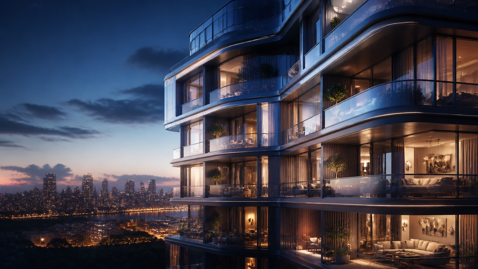 Cinematic 3D visualisation of a luxury real-estate project