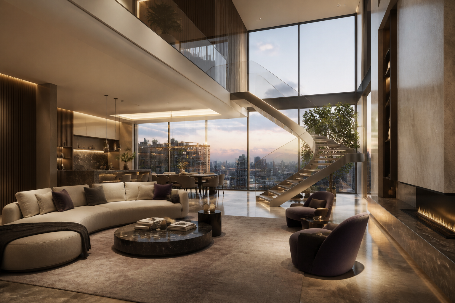3D visualisation of a luxury apartment interior