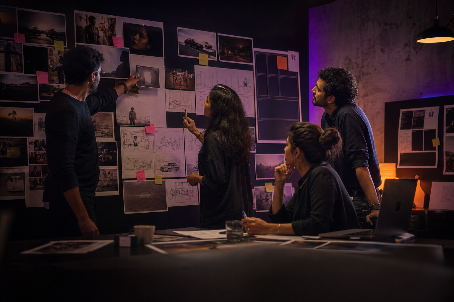 Indian creative team developing an integrated campaign concept