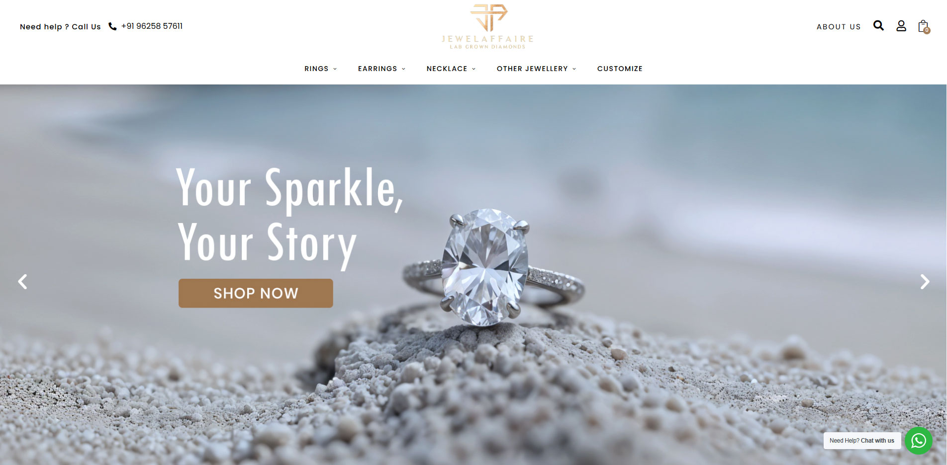 Jewel Affaire ecommerce website