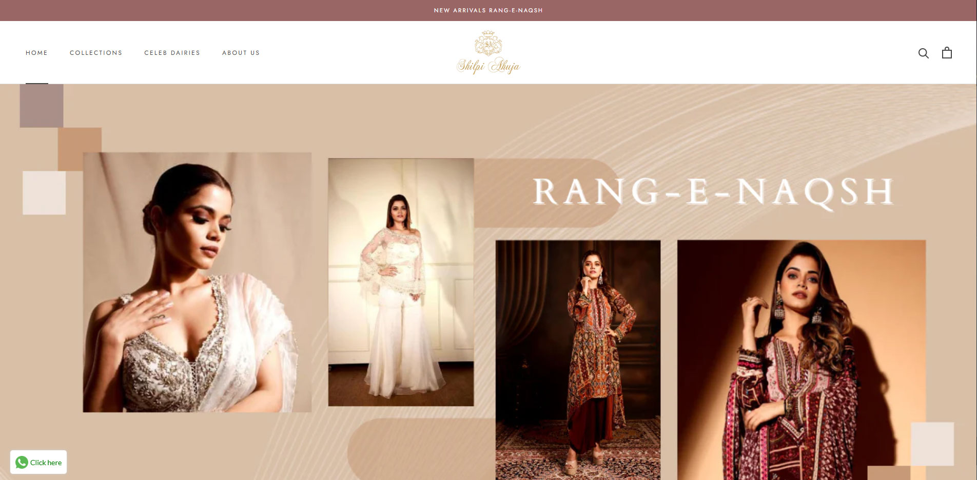 Shilpiahuja ecommerce website