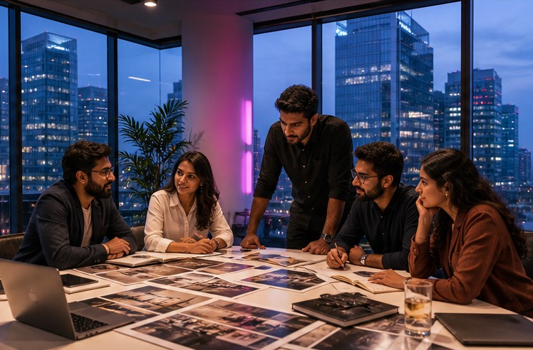 Circuit Story creative team collaborating in Gurugram
