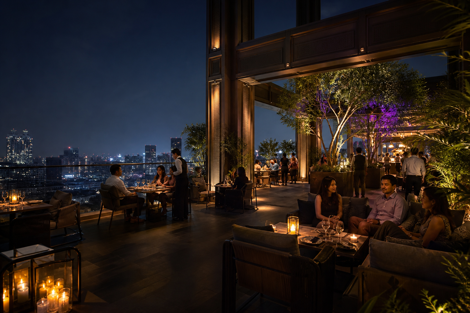 Premium rooftop hospitality experience in Delhi NCR