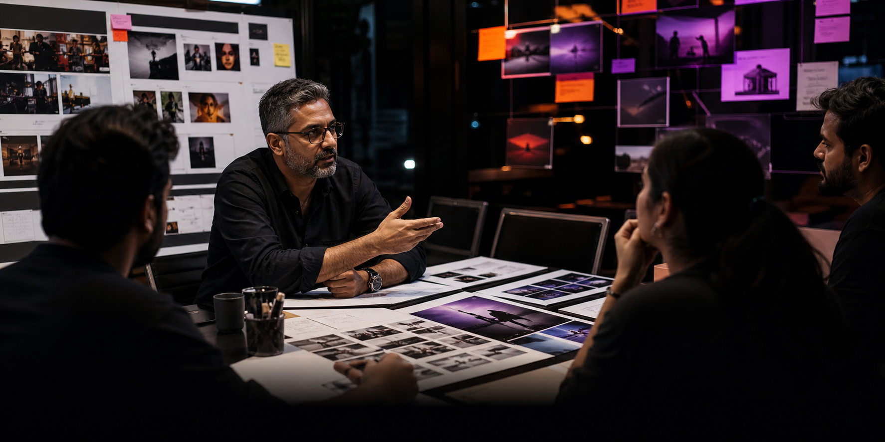 Indian creative team developing an integrated campaign