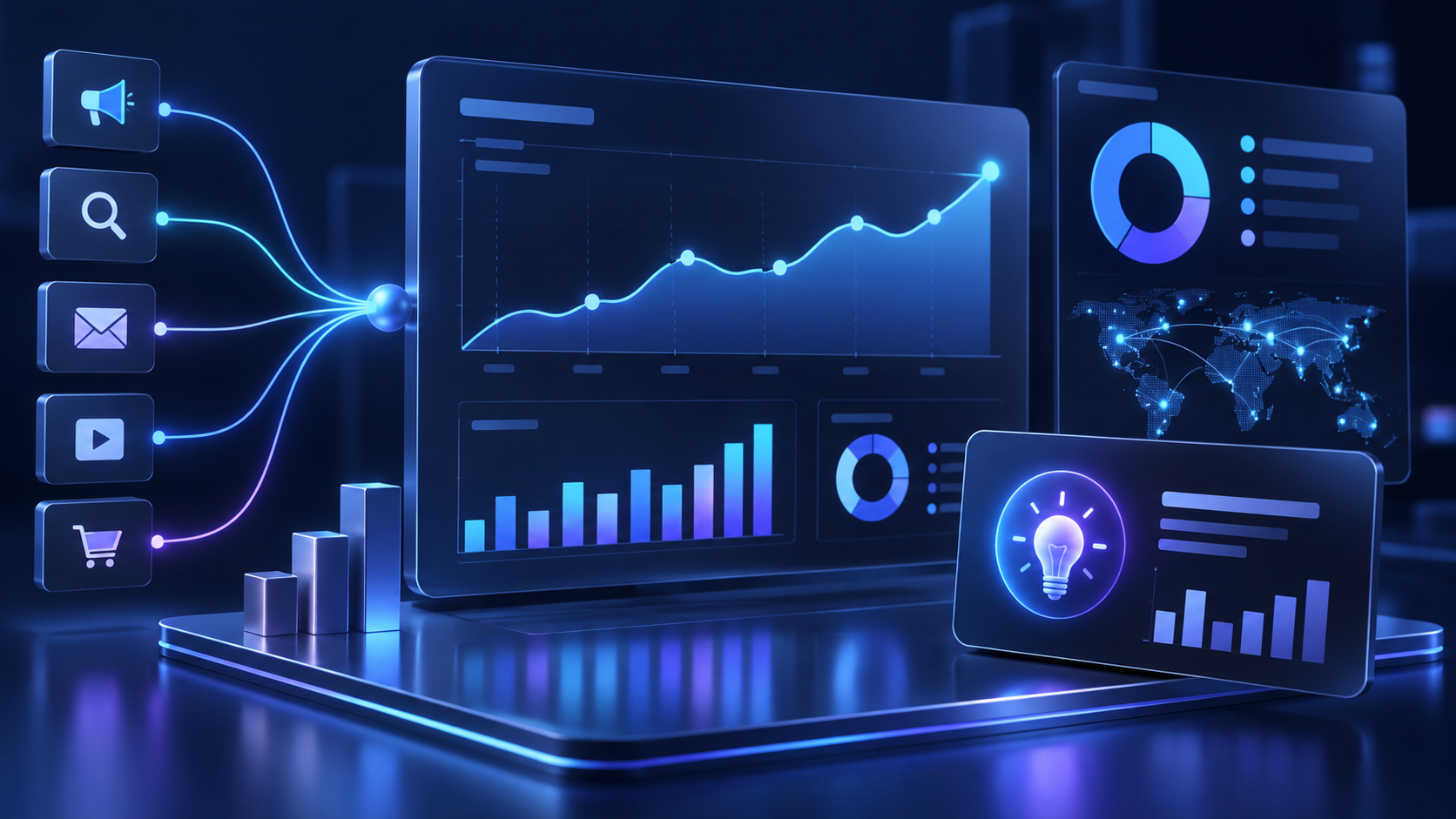 Performance analytics dashboard concept