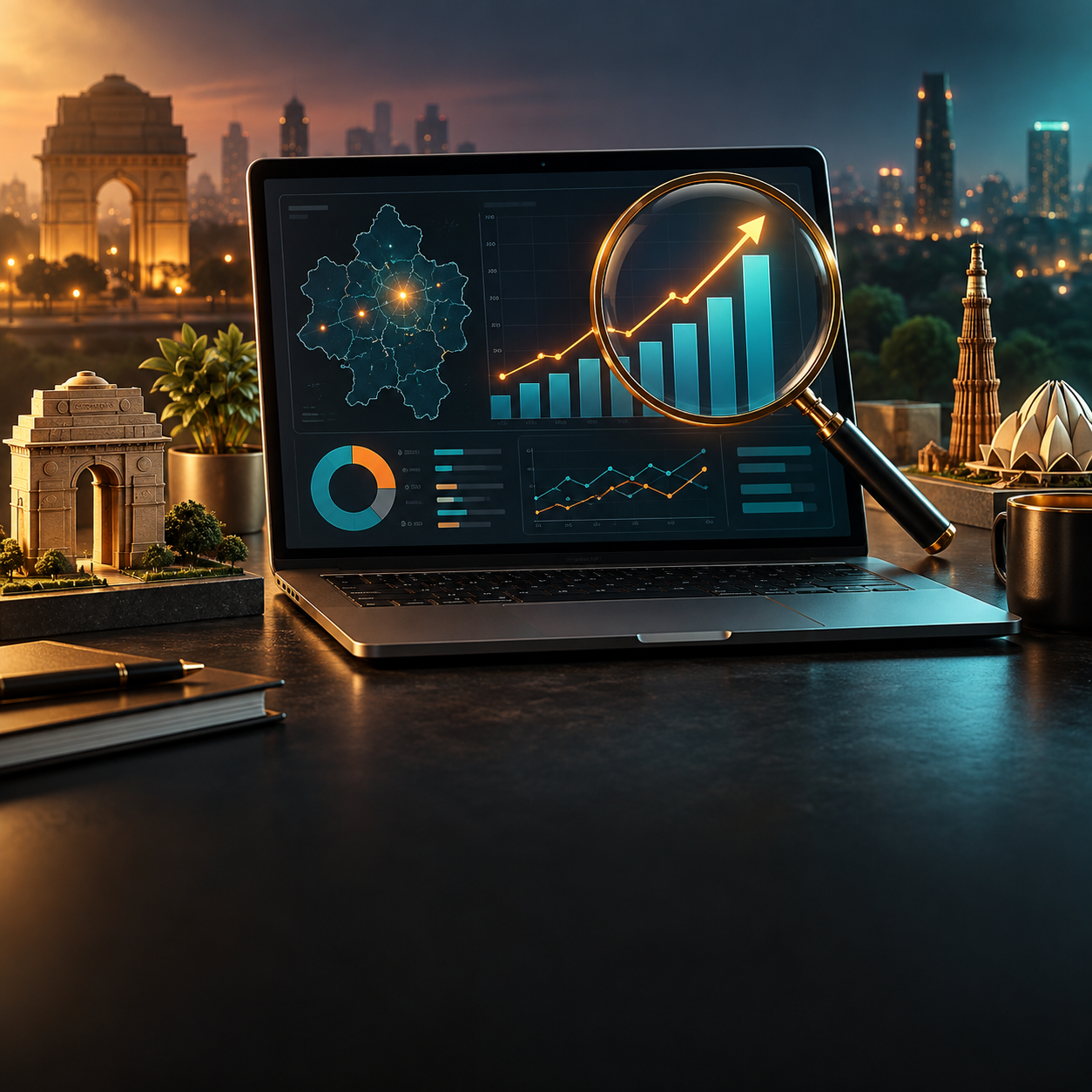 Performance analytics dashboard concept