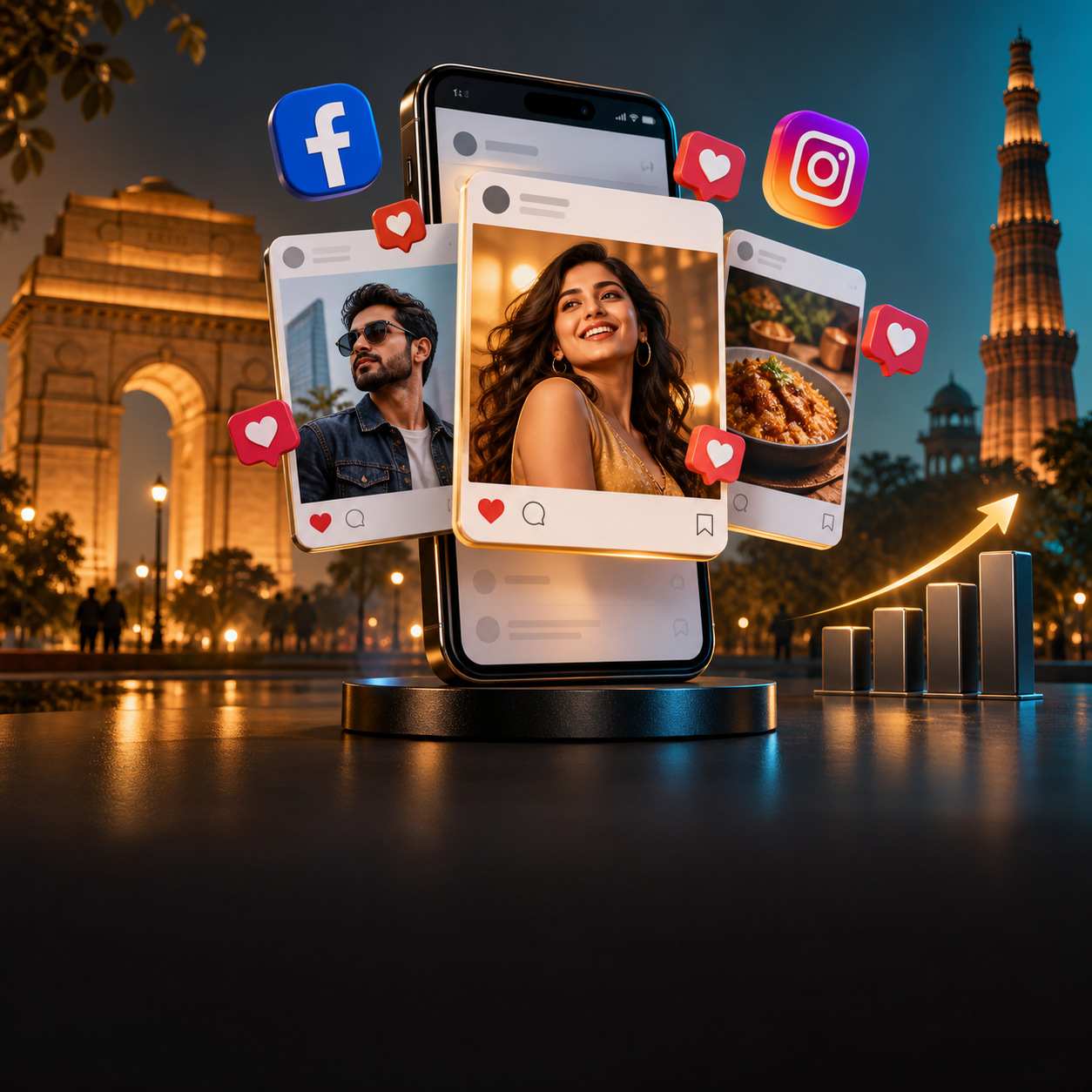 Meta Ads social media campaign concept