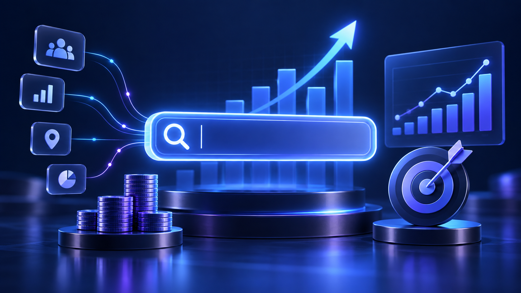 Google Ads campaign dashboard concept