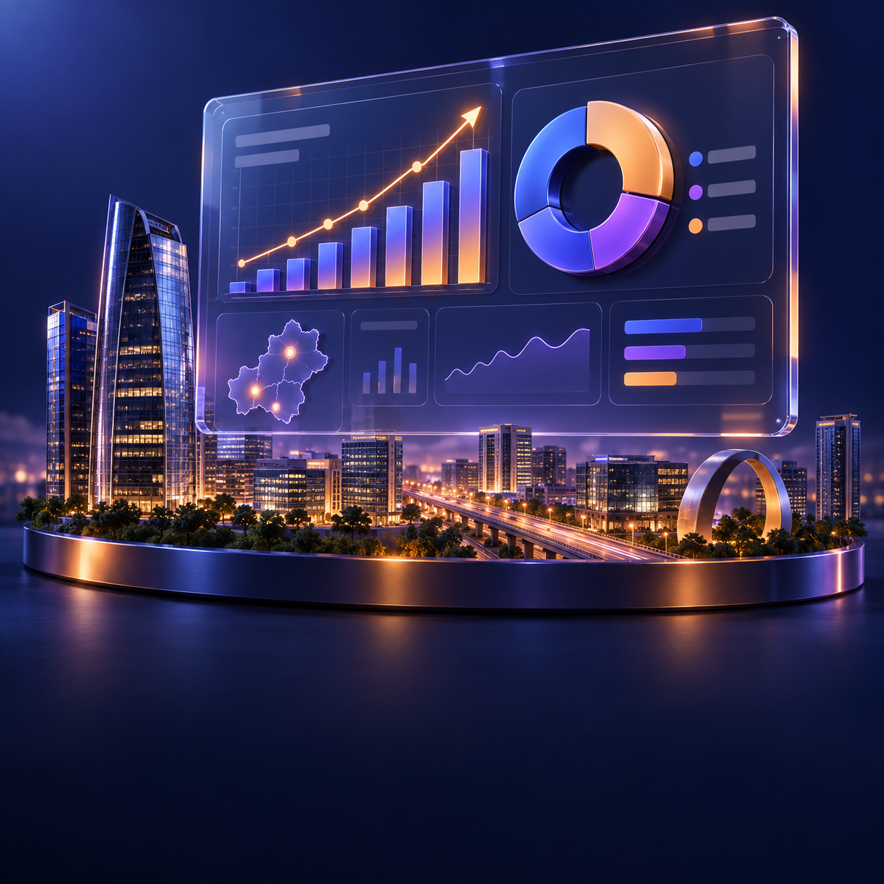 Performance analytics dashboard concept