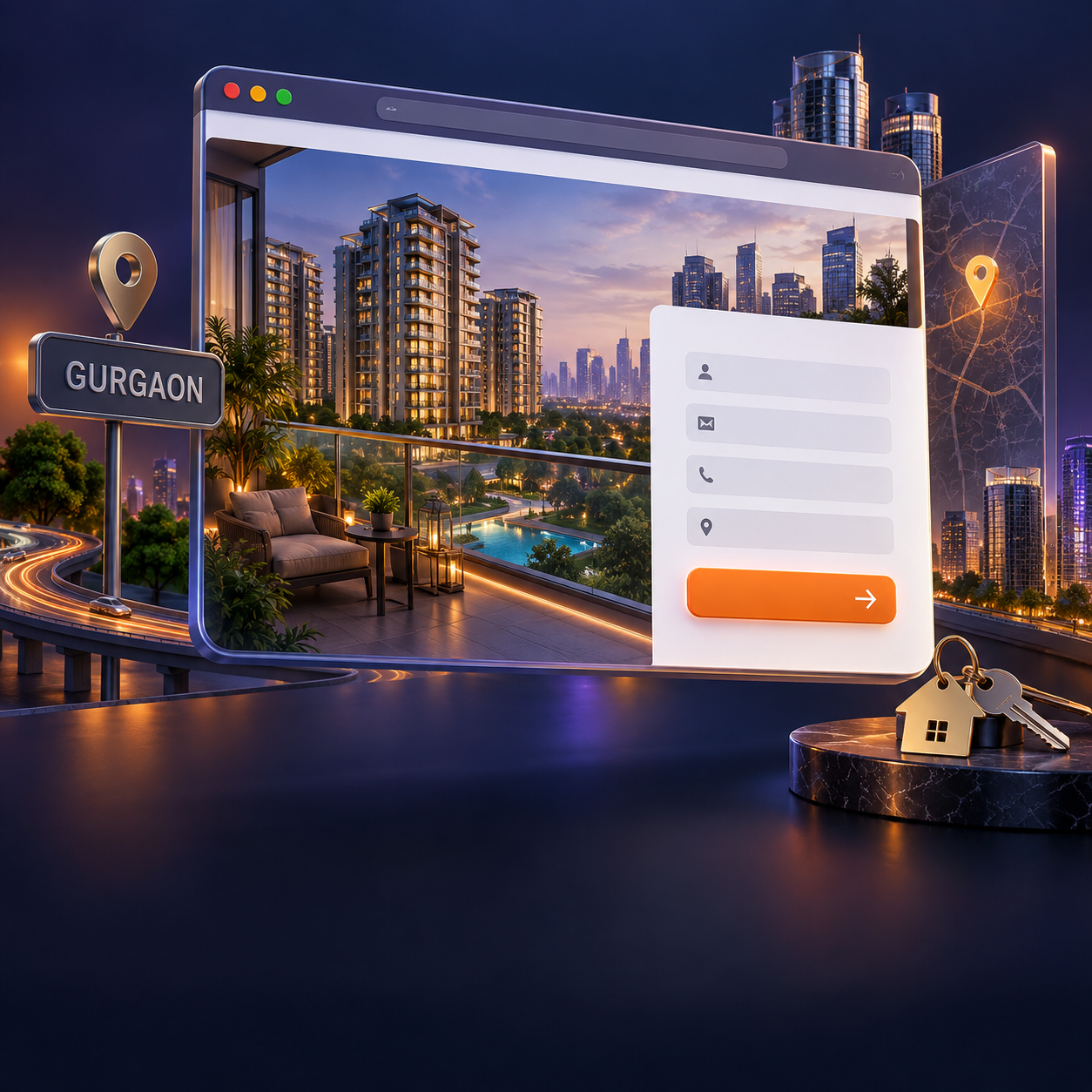 Conversion-focused landing page concept