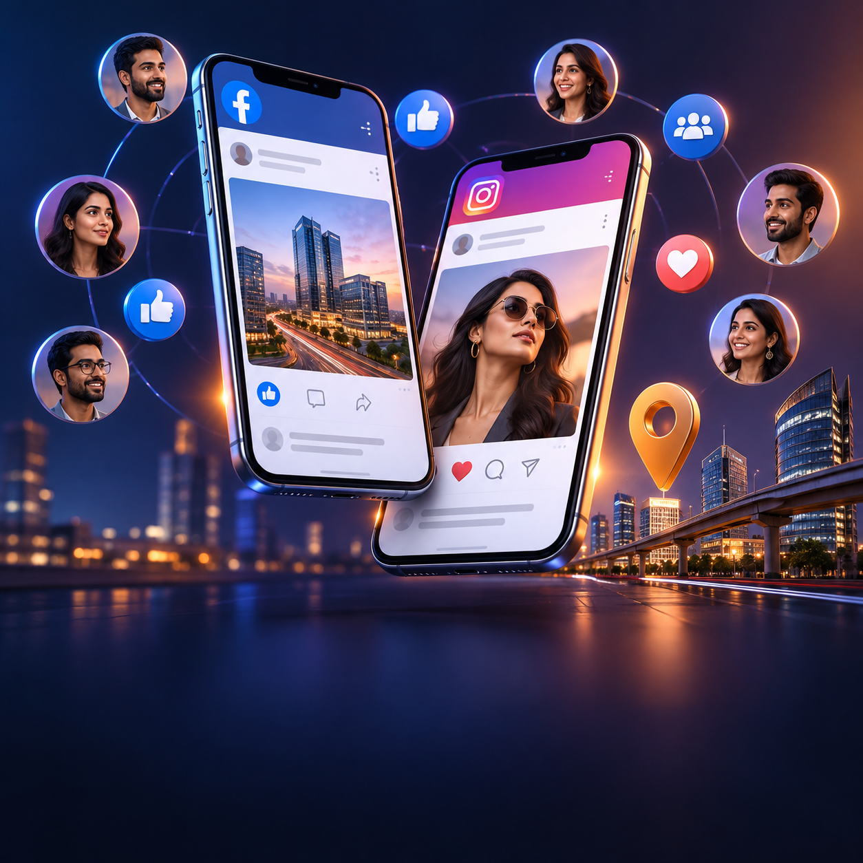 Meta Ads social media campaign concept