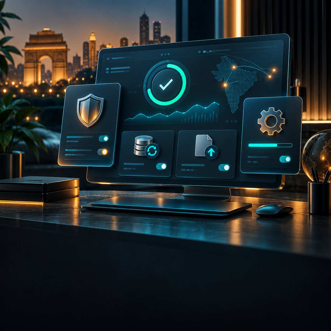 Website maintenance and support concept