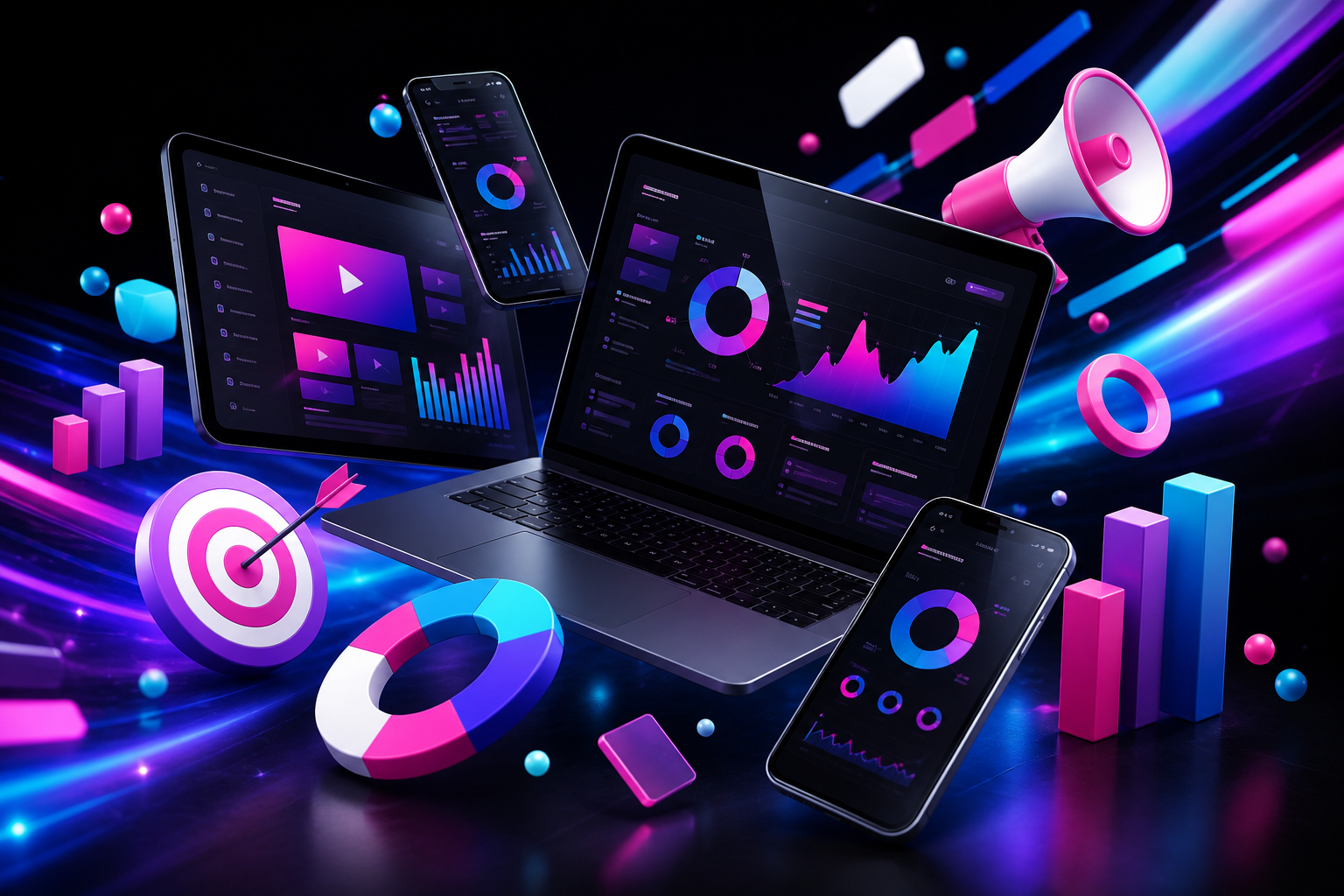 Landing page design and development concept