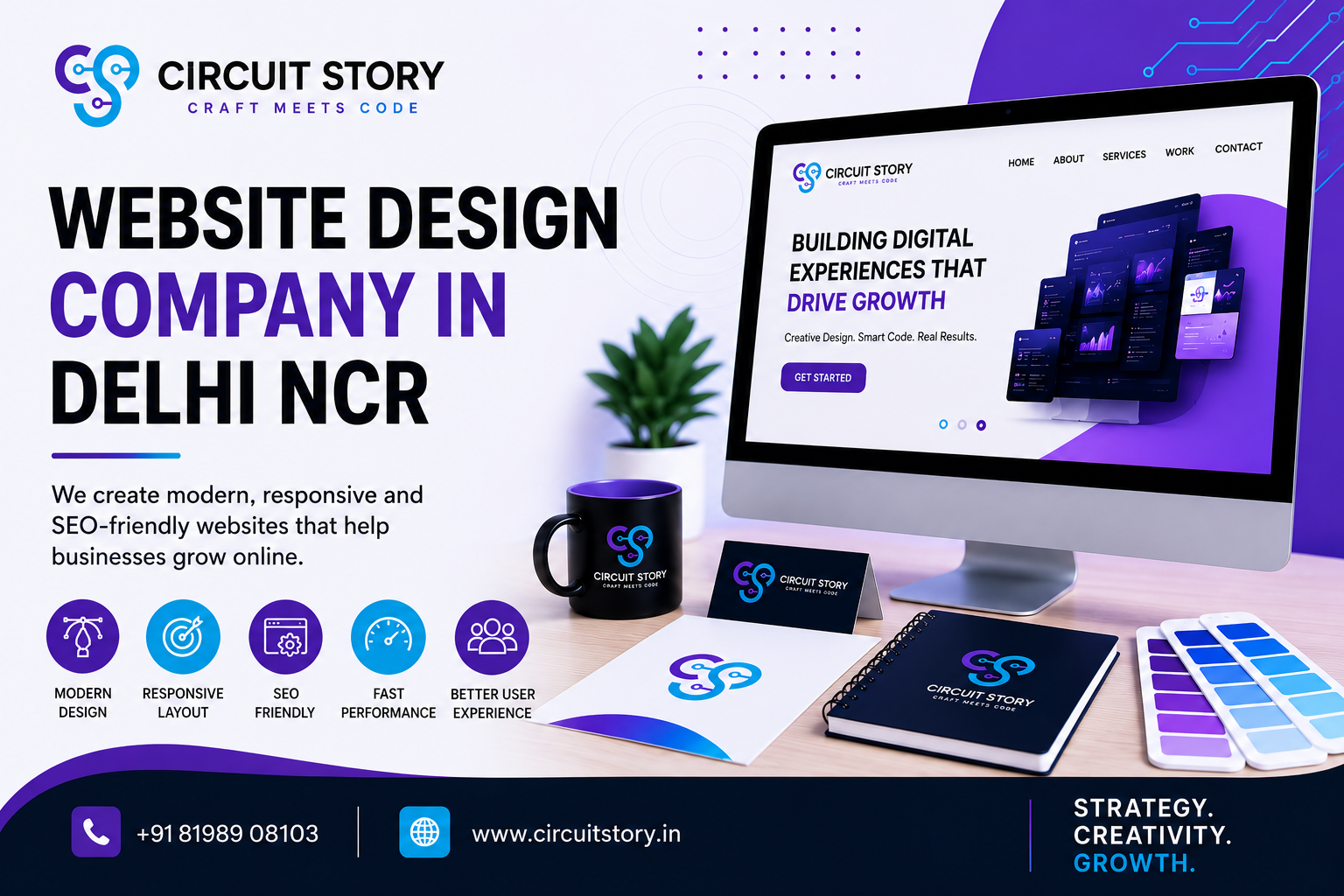 website design company in delhi ncr creating responsive and SEO friendly websites