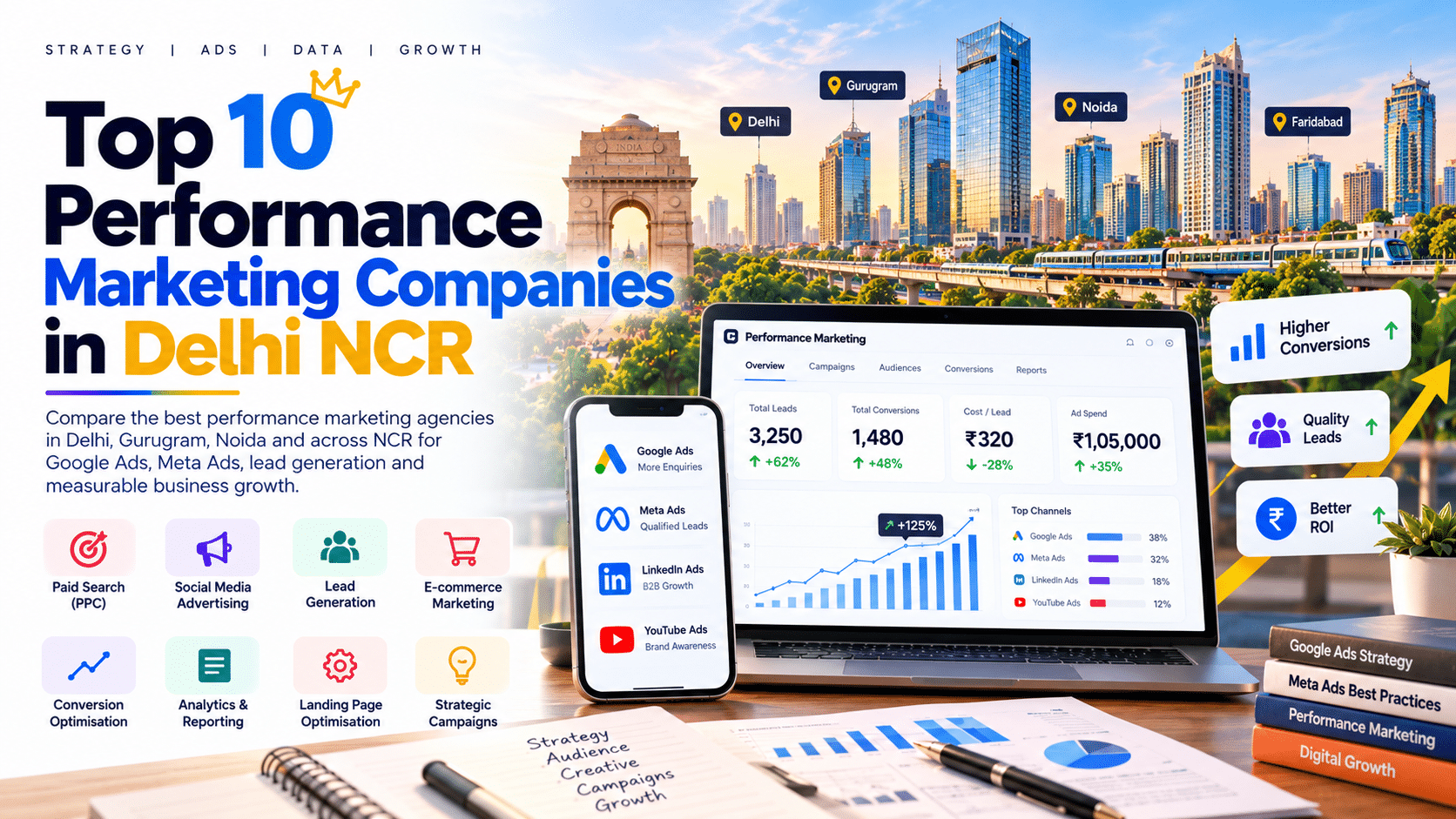 Top 10 Performance Marketing Companies in Delhi NCR for Business Growth.