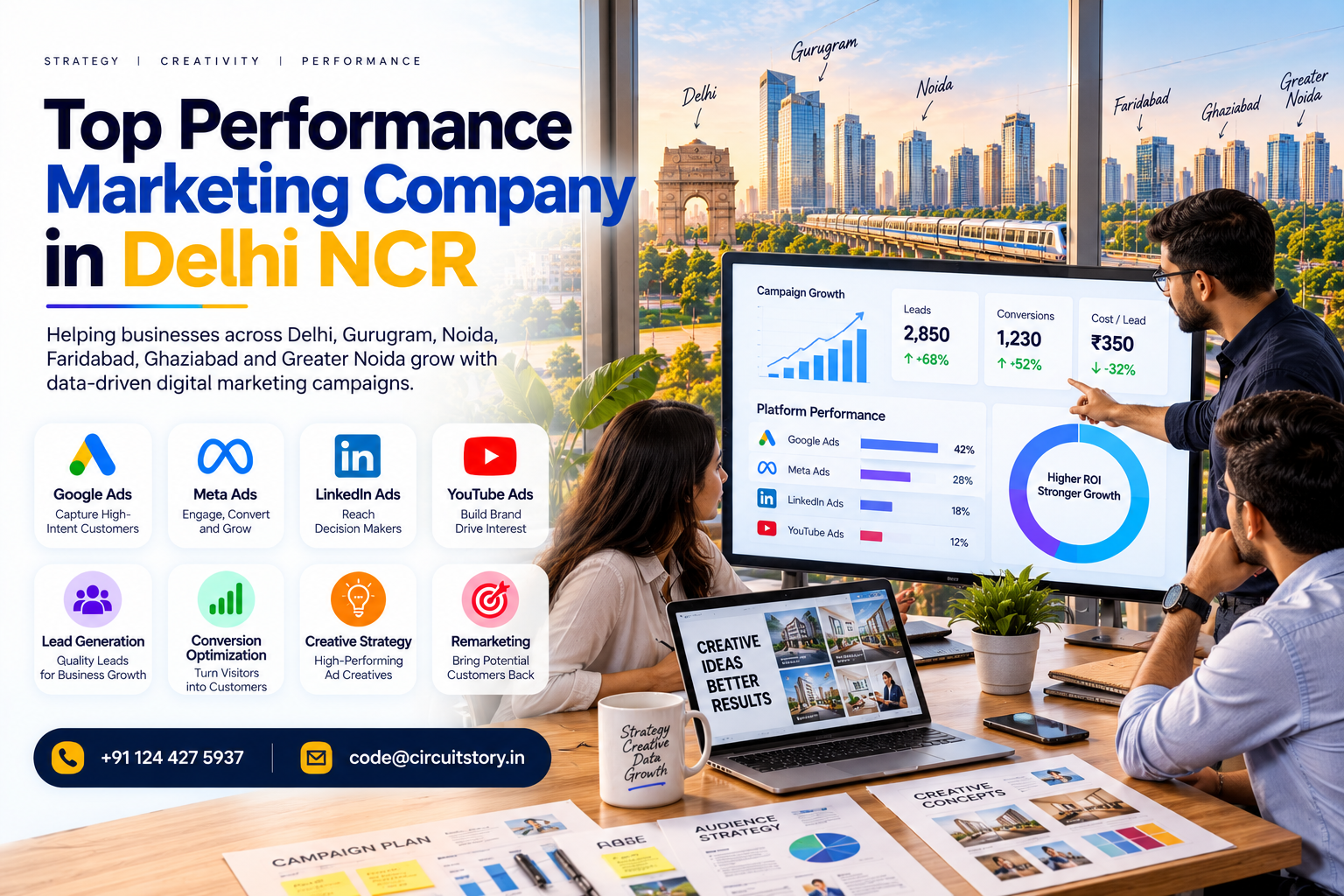 Top Performance Marketing Company in Delhi NCR for Measurable Growth.