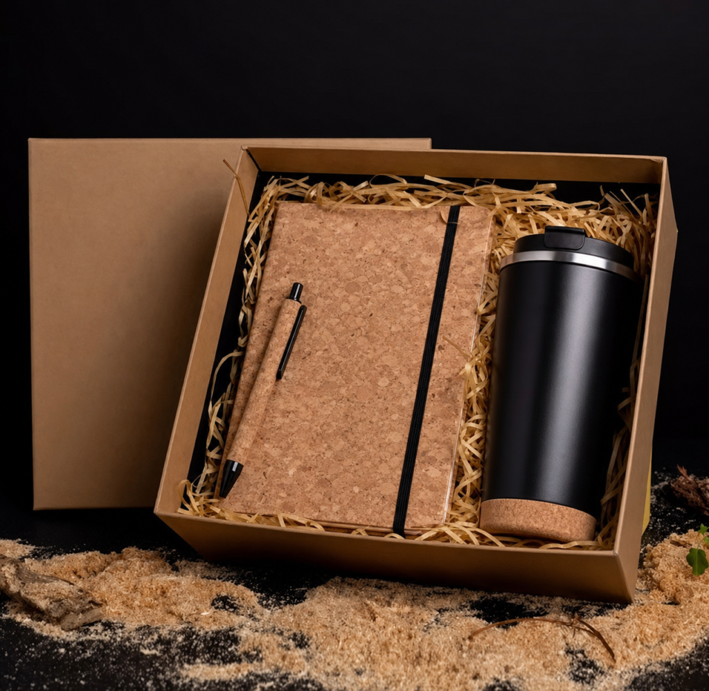 Cork Notebook & Tumbler Gift Set